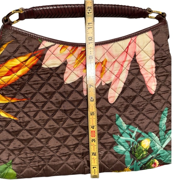 Brooks Brothers Hawaiian Tropical Floral Quilted Women's Beach Vacation Tote Bag - Picture 5 of 15
